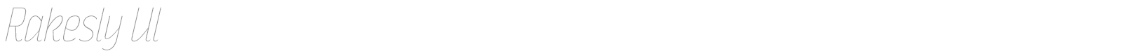 Rakesly font preview